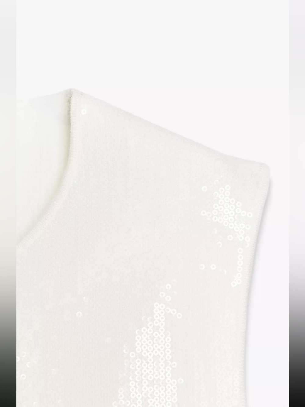 New ZARA Sequin Knit Sleeveless Peplum Top - Picture 8 of 8